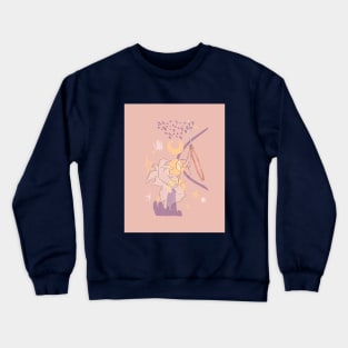 Aerial Hoop in the night Crewneck Sweatshirt